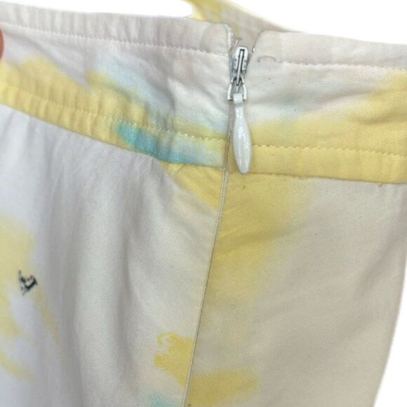 Valerie Stevens Skirt Women 8P A Line Romantic Yellow Wearable Art Fem Work - Picture 5 of 16